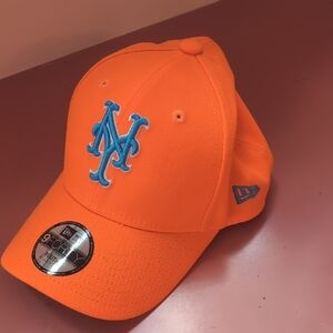 Youth New Era Orange New York Mets Team Core Classic 9TWENTY Adjustable Hat